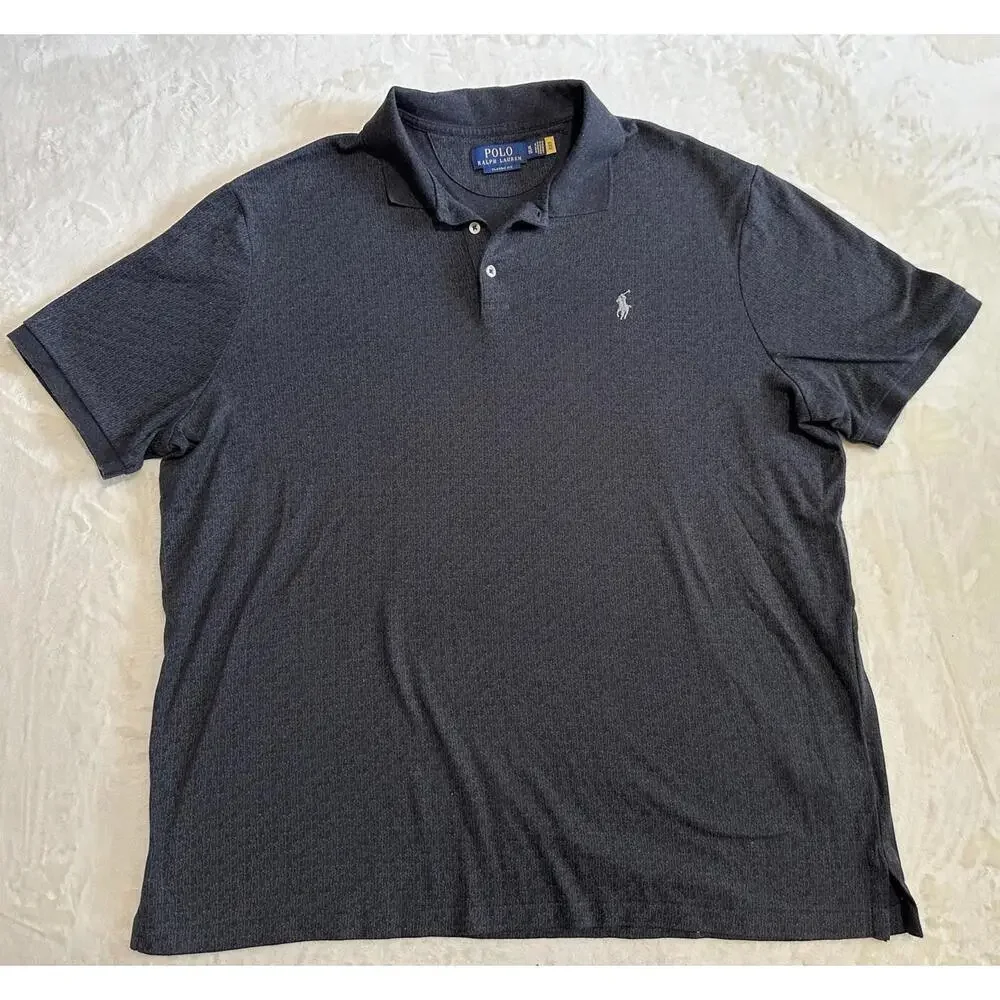 Polo Ralph Lauren Classic Fit Short Sleeve Polo Men's Size XL Dark Grey
